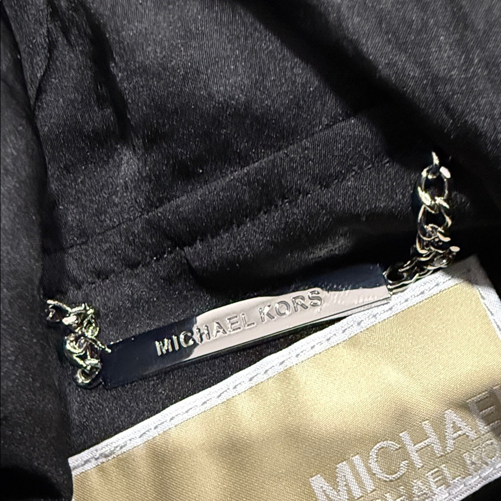 Michael Kors Women's  Hooded Jacket Black Lightweight Size M - Picture 14 of 15